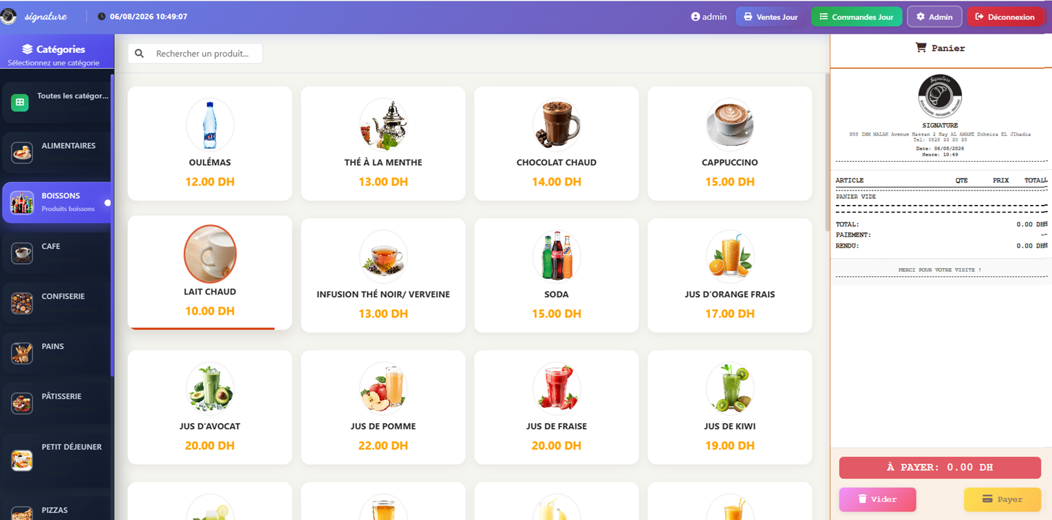 Capture 2 - Gestion de caisse
